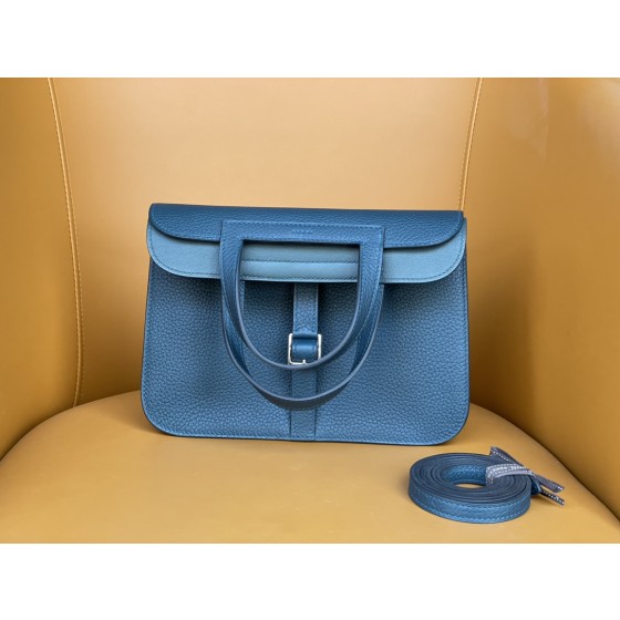 Halzan25 horseshoe wrap silver buckle pine green original TC leather